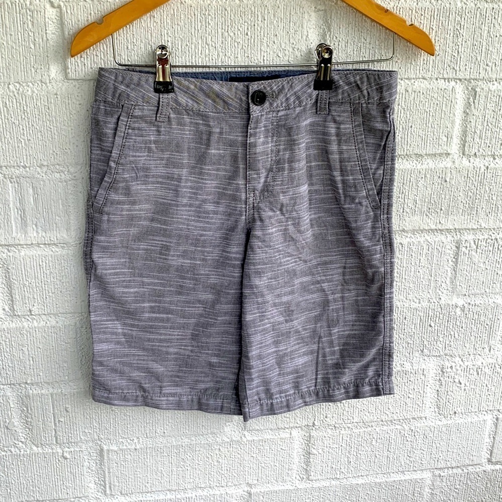 Cherokee Gray White Causal Cotton Shorts sz 14